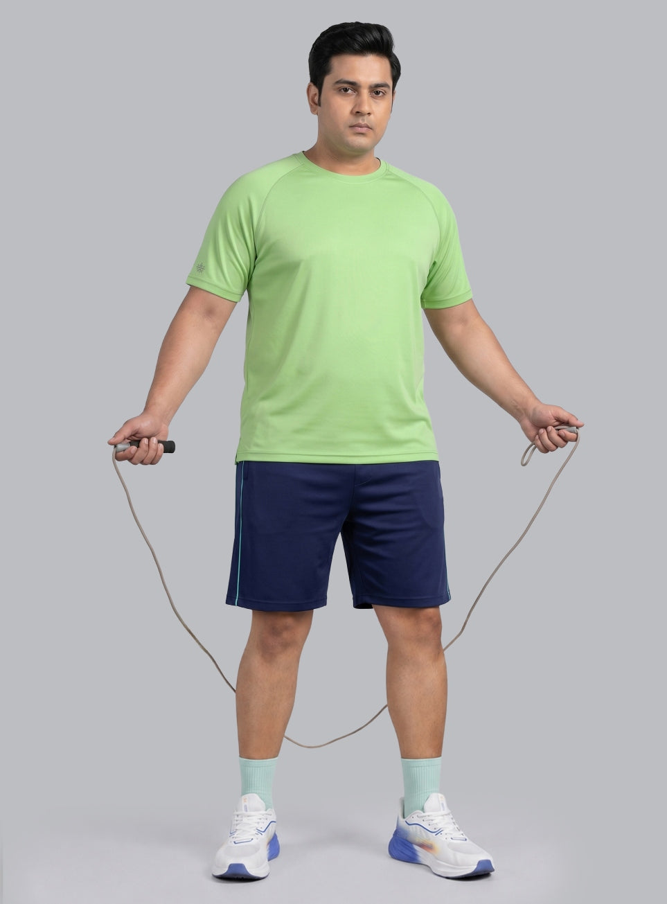 Men's Lime Ultimate Running Plus Size Regular Fit T-shirt