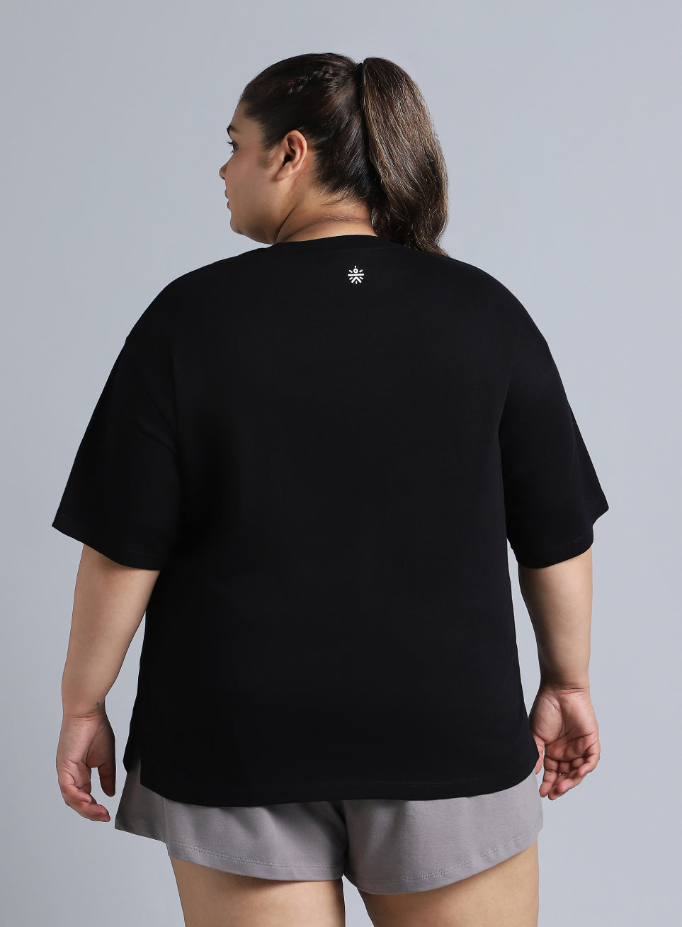 Women's Black You Got This Oversized Fit Plus Size T-shirt