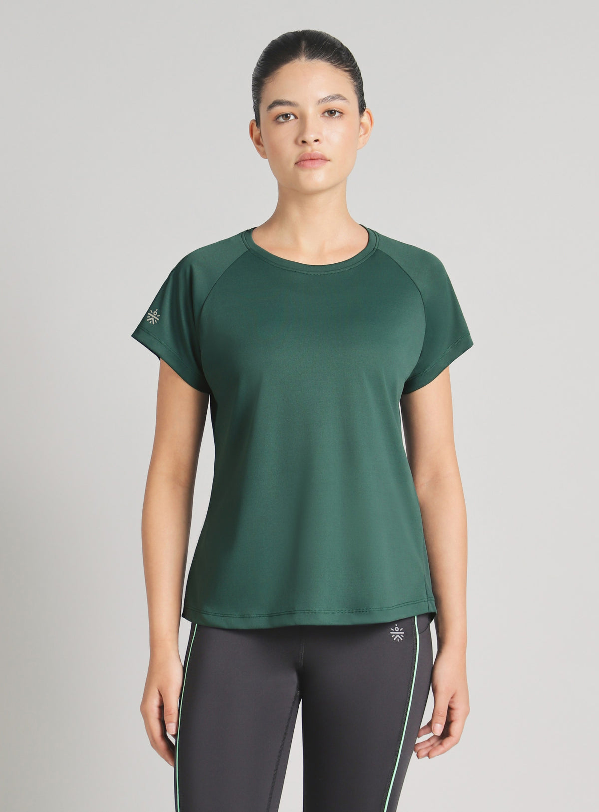 Women's Dark Green After Dark Running T-shirt