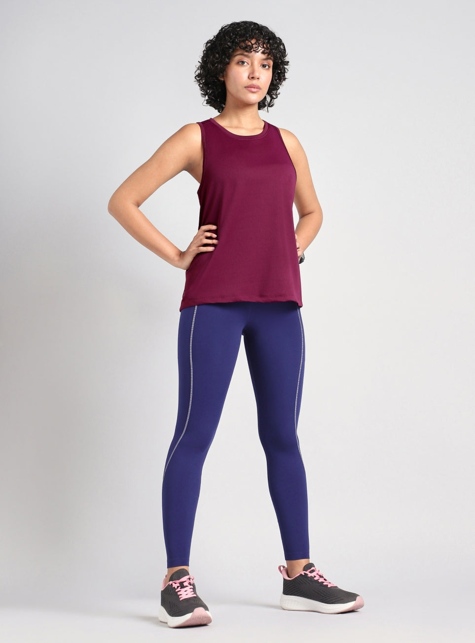 Women's Maroon after Dark Running Tank