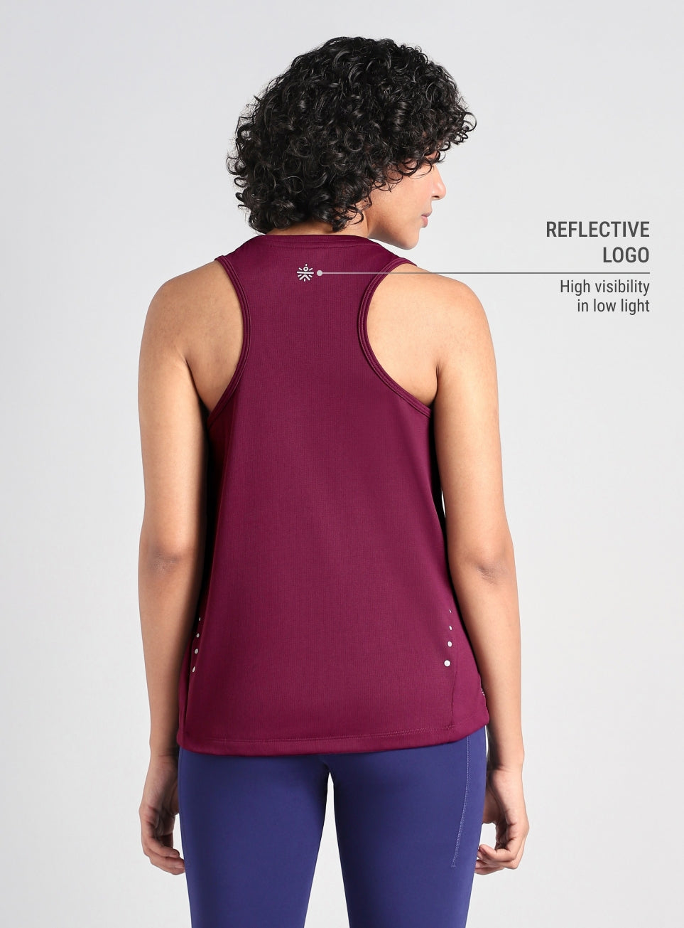 Women's Maroon after Dark Running Tank