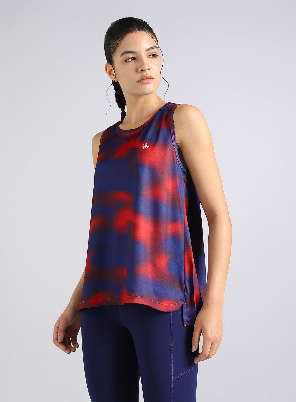 Women's Halo Print NIght Run Boxy Fit Tank