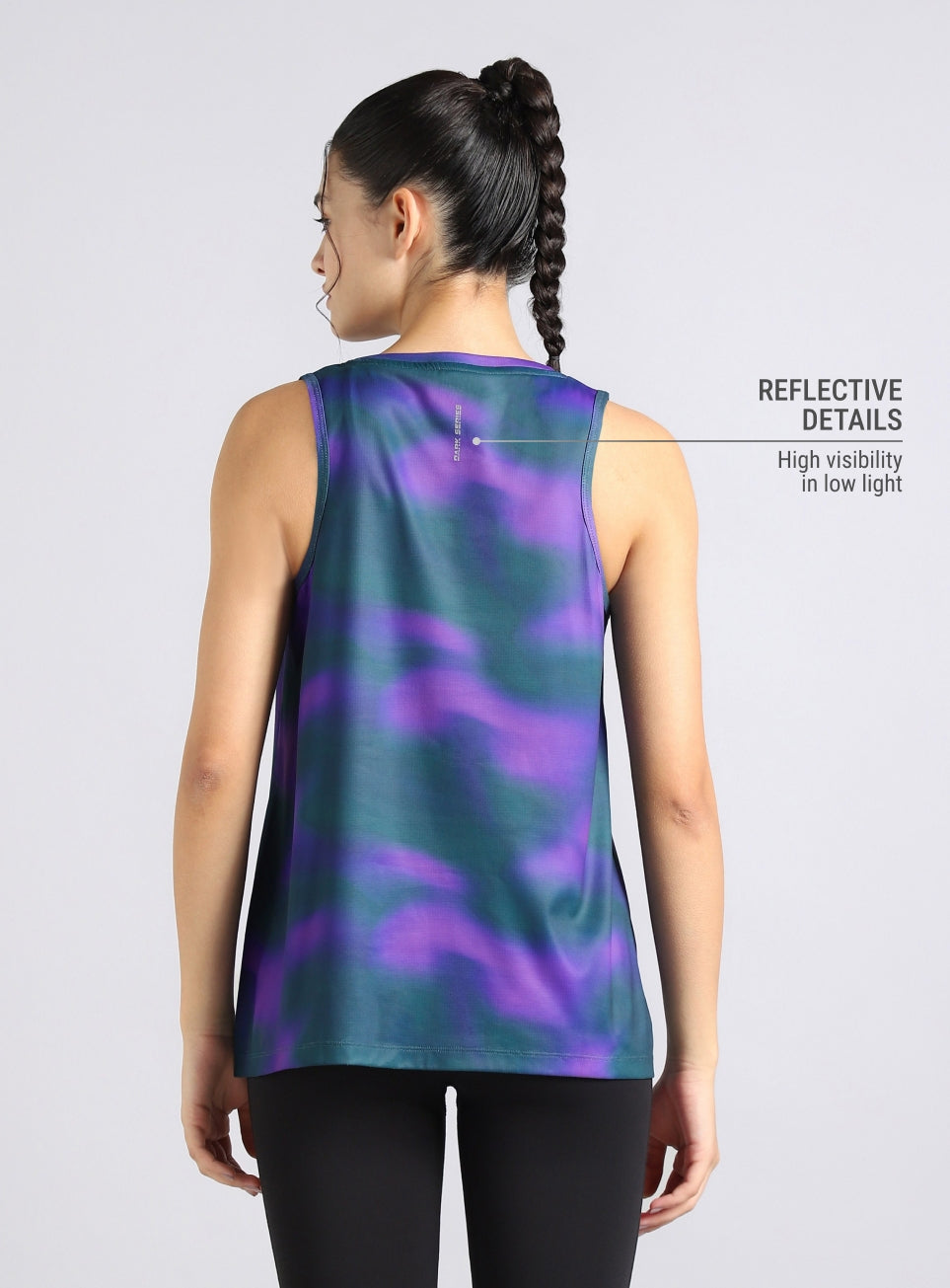 Women's Halo Print NIght Run Boxy Fit Tank