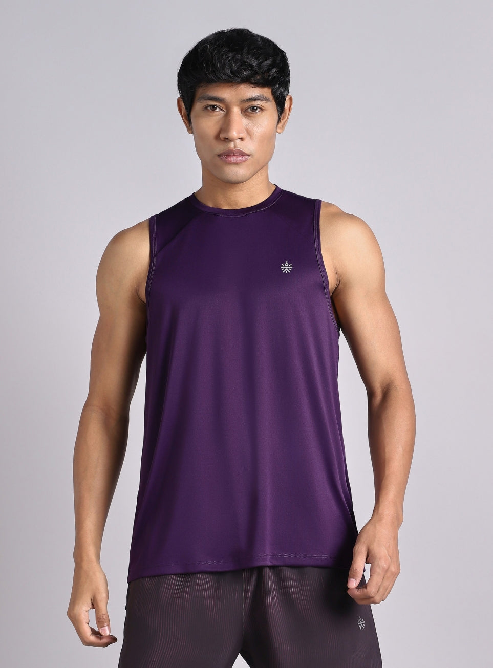 Men's Purple Dark Series Running Tank