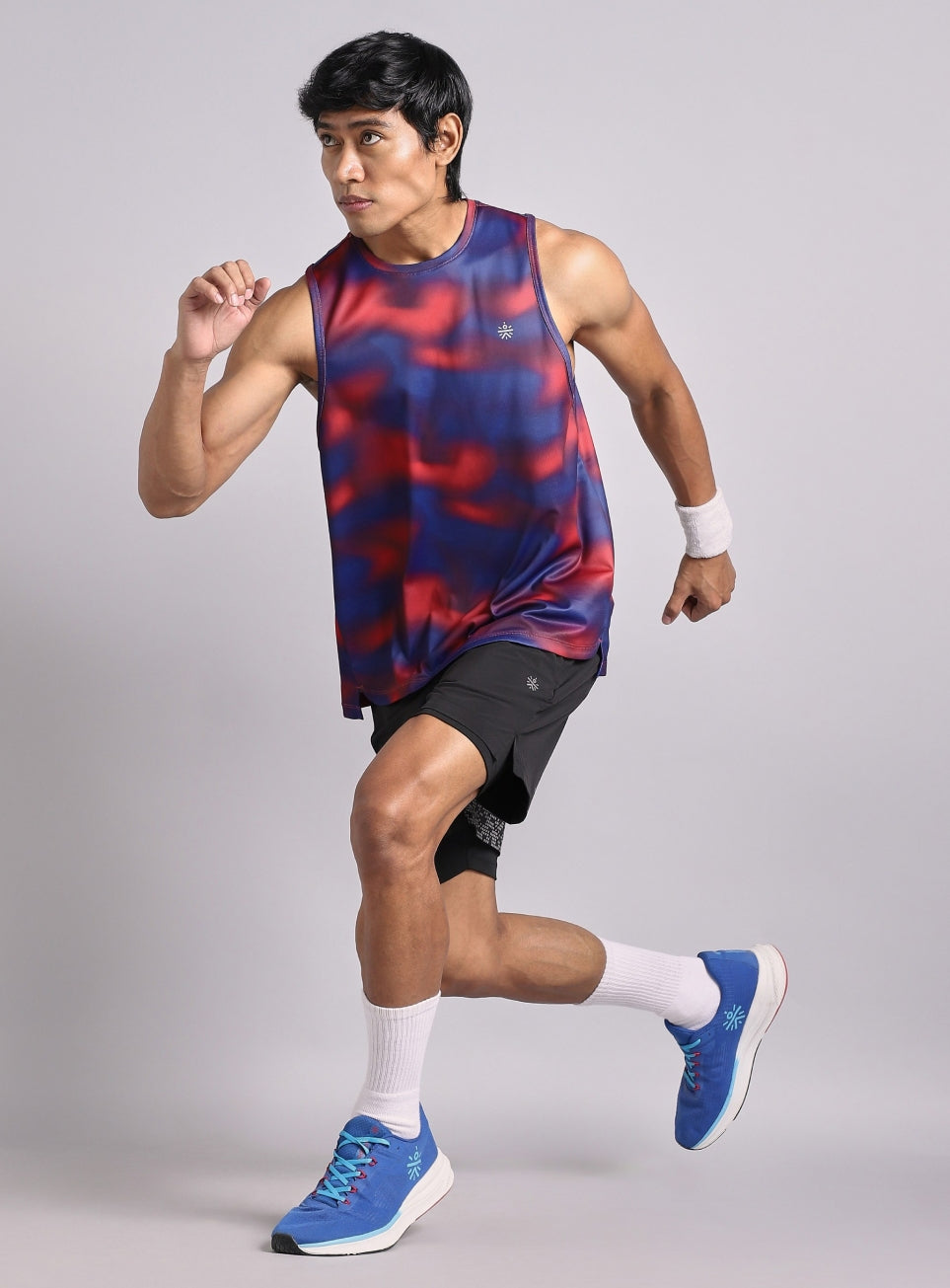 Men's Halo Print Night Run Tank