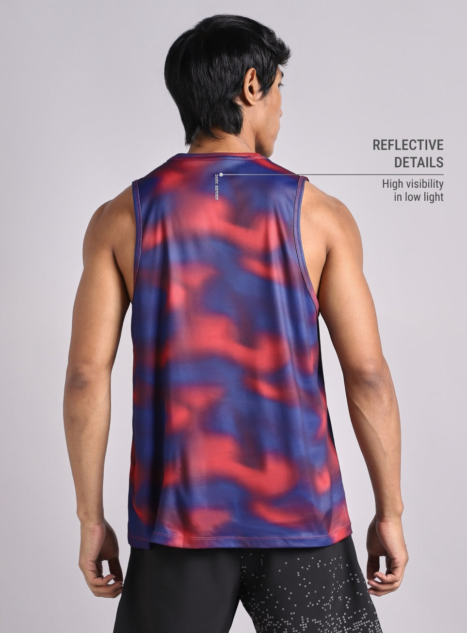 Men's Halo Print Night Run Tank