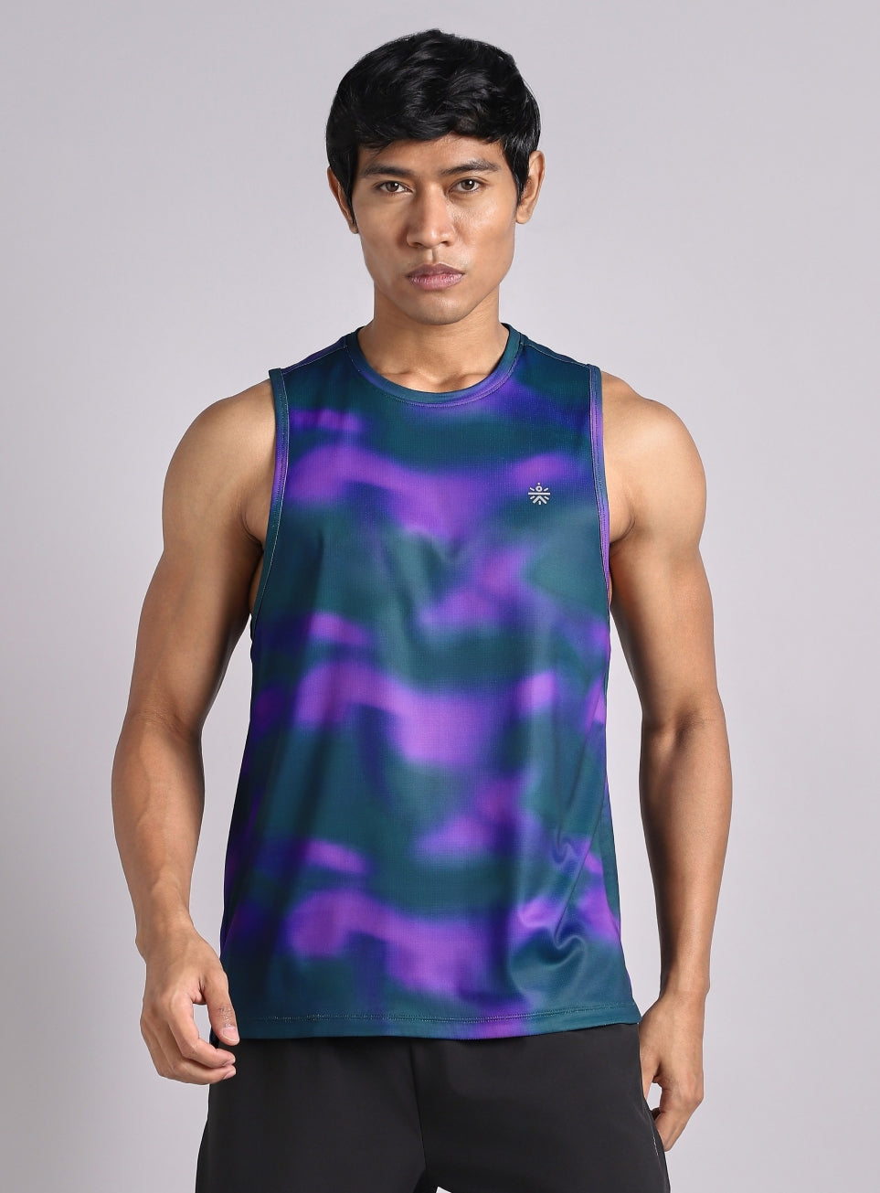 Men's Halo Print Night Run Tank