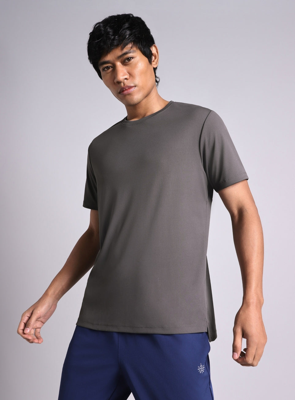 Men's Dark Grey Night escape Running T-shirt