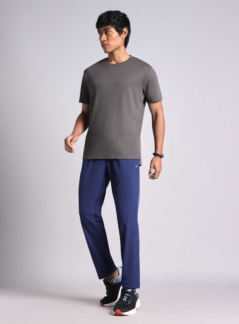 Men's Dark Grey Night escape Running T-shirt