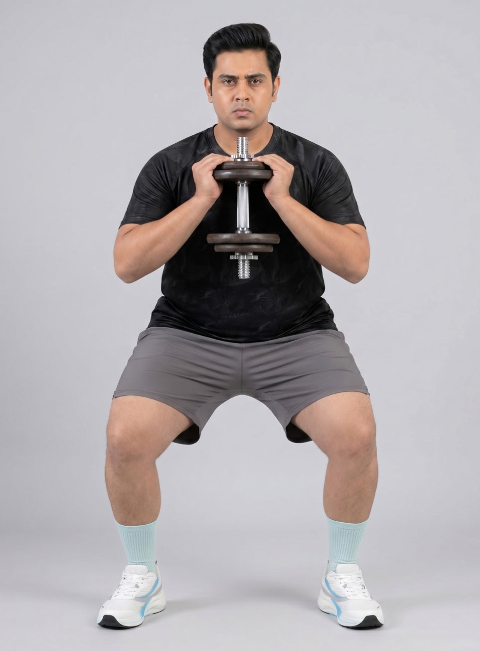 Men's Black High Energy Line Training Plus Size T-shirt