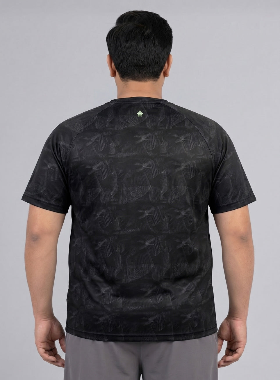 Men's Black High Energy Line Training Plus Size T-shirt
