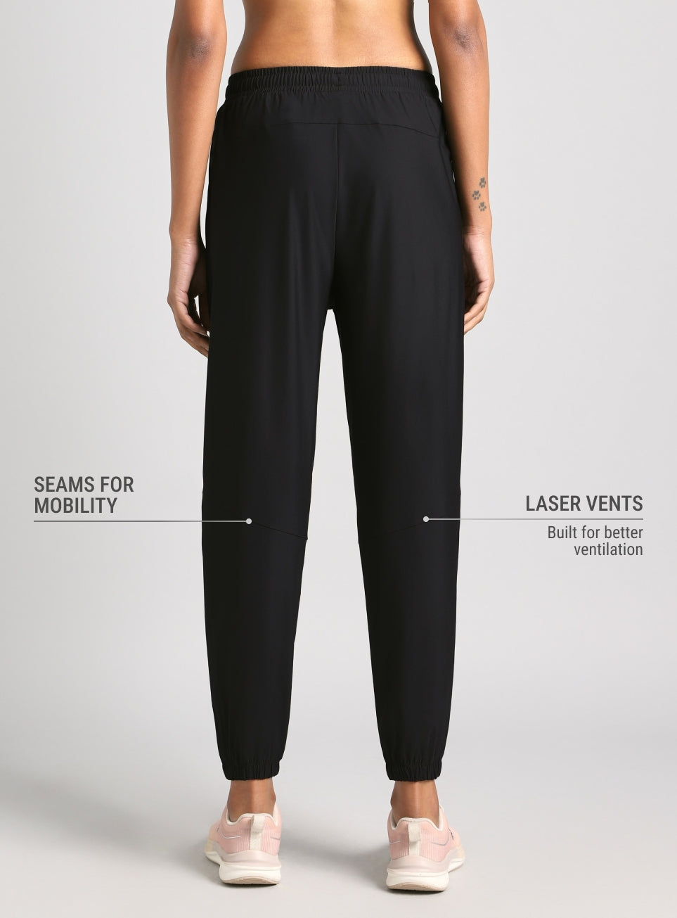 Women's Black High Imapct FLOWTECH Performance Joggers