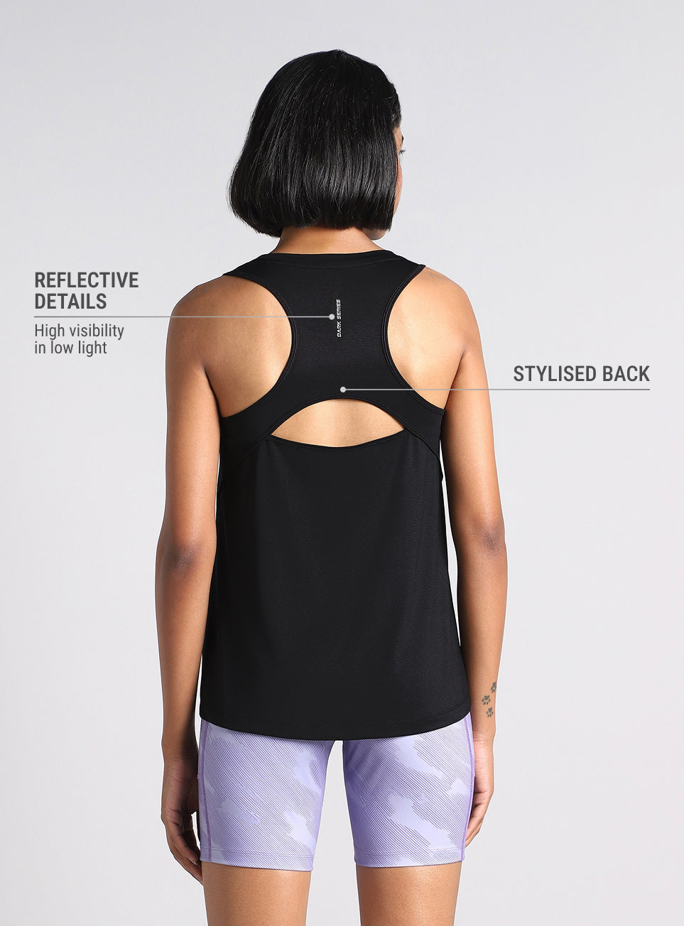 Women's Black Dark Series Speed Run Tank