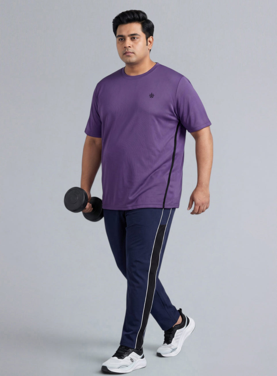 Men's Purple All Format Training Plus Size T-shirt