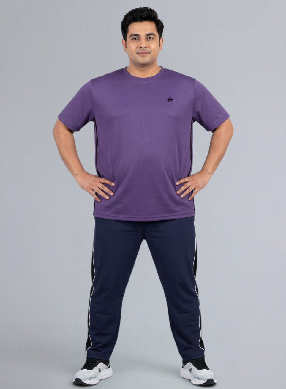 Men's Purple All Format Training Plus Size T-shirt