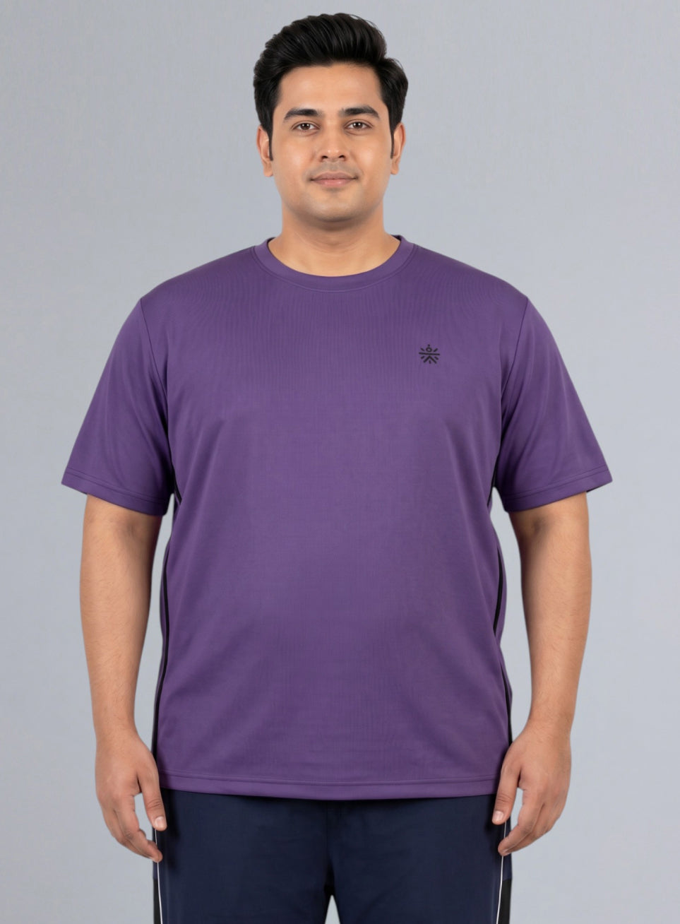 Men's Purple All Format Training Plus Size T-shirt