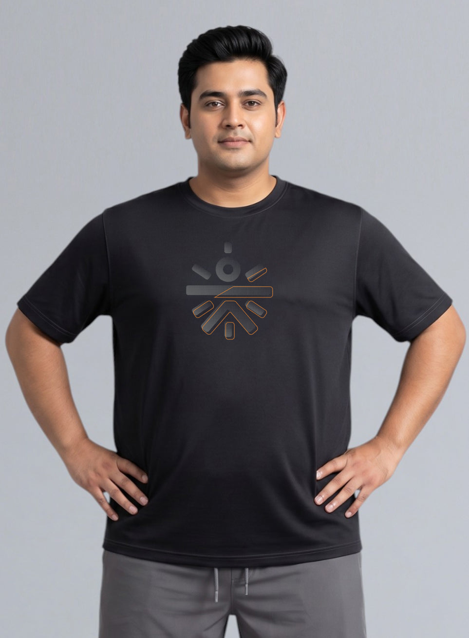 Men's Black Cult Training Essential Plus Size T-shirt