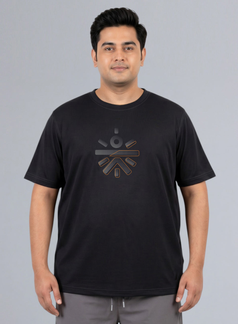Men's Black Cult Training Essential Plus Size T-shirt
