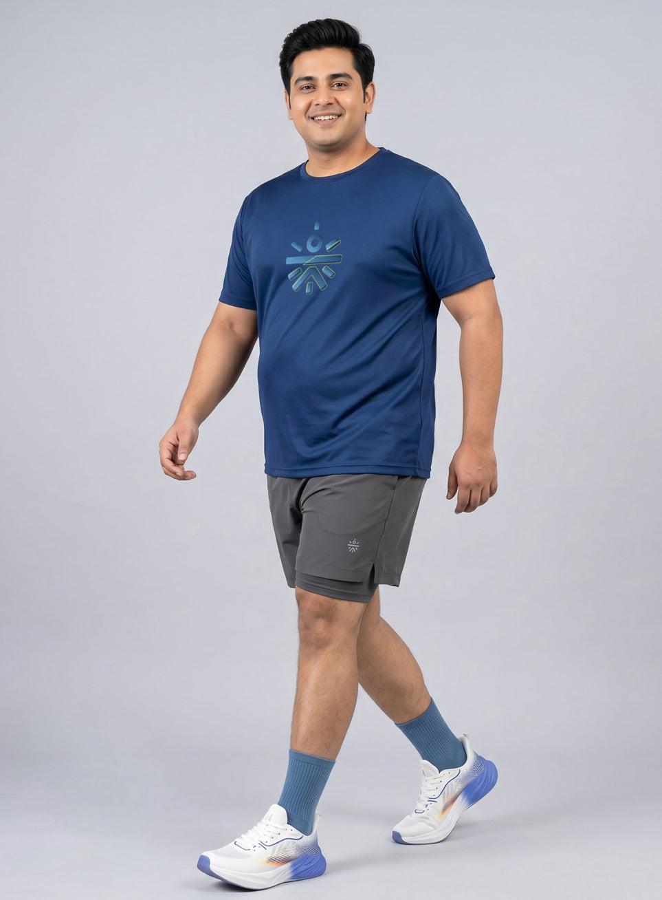 Men's Navy Cult Training Essential Plus Size T-shirt