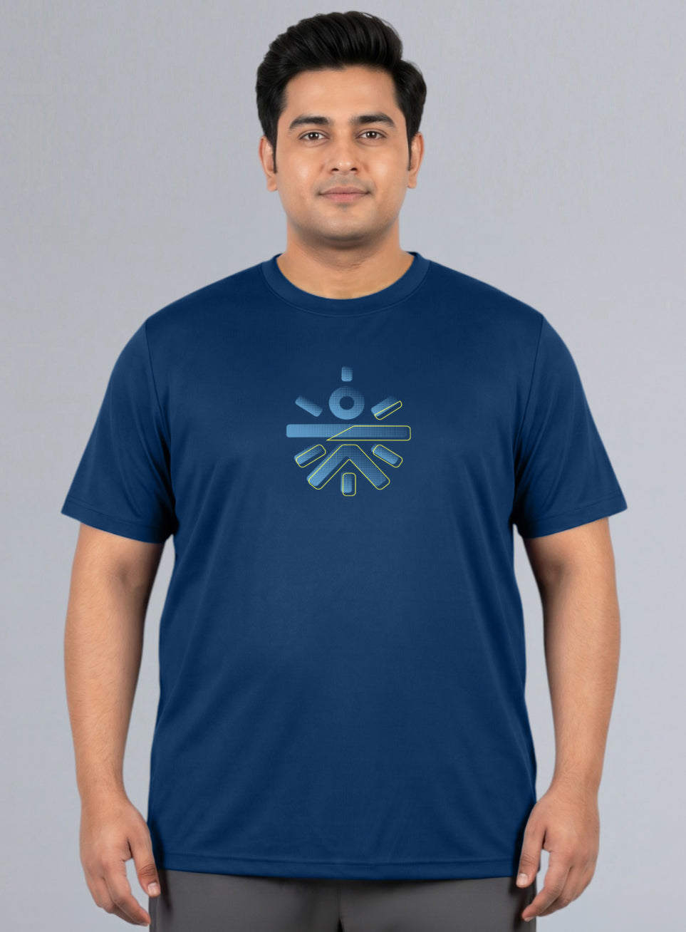 Men's Navy Cult Training Essential Plus Size T-shirt