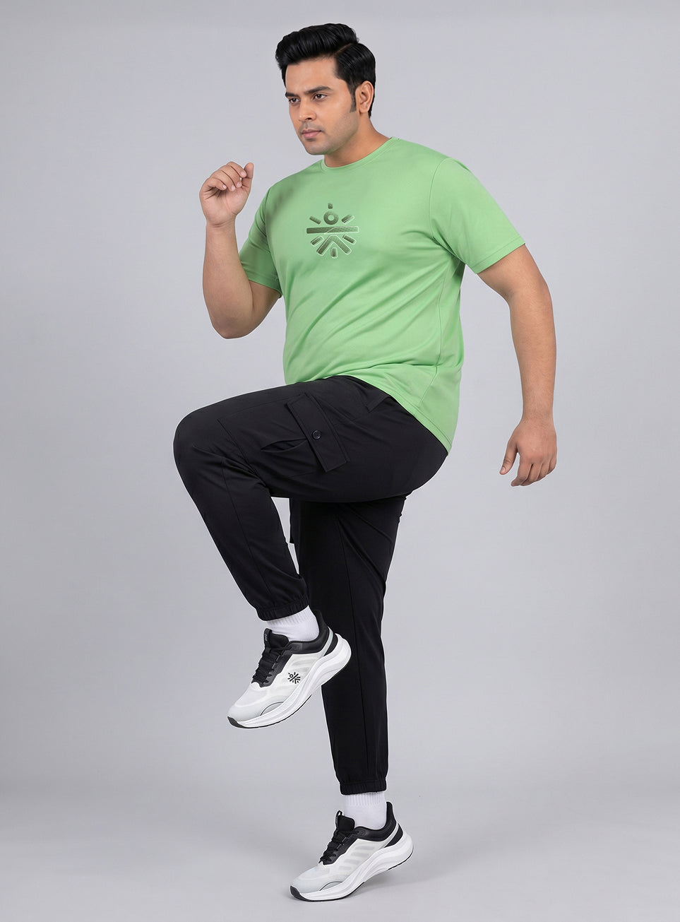 Men's Lime Cult Training Essential Plus Size T-shirt