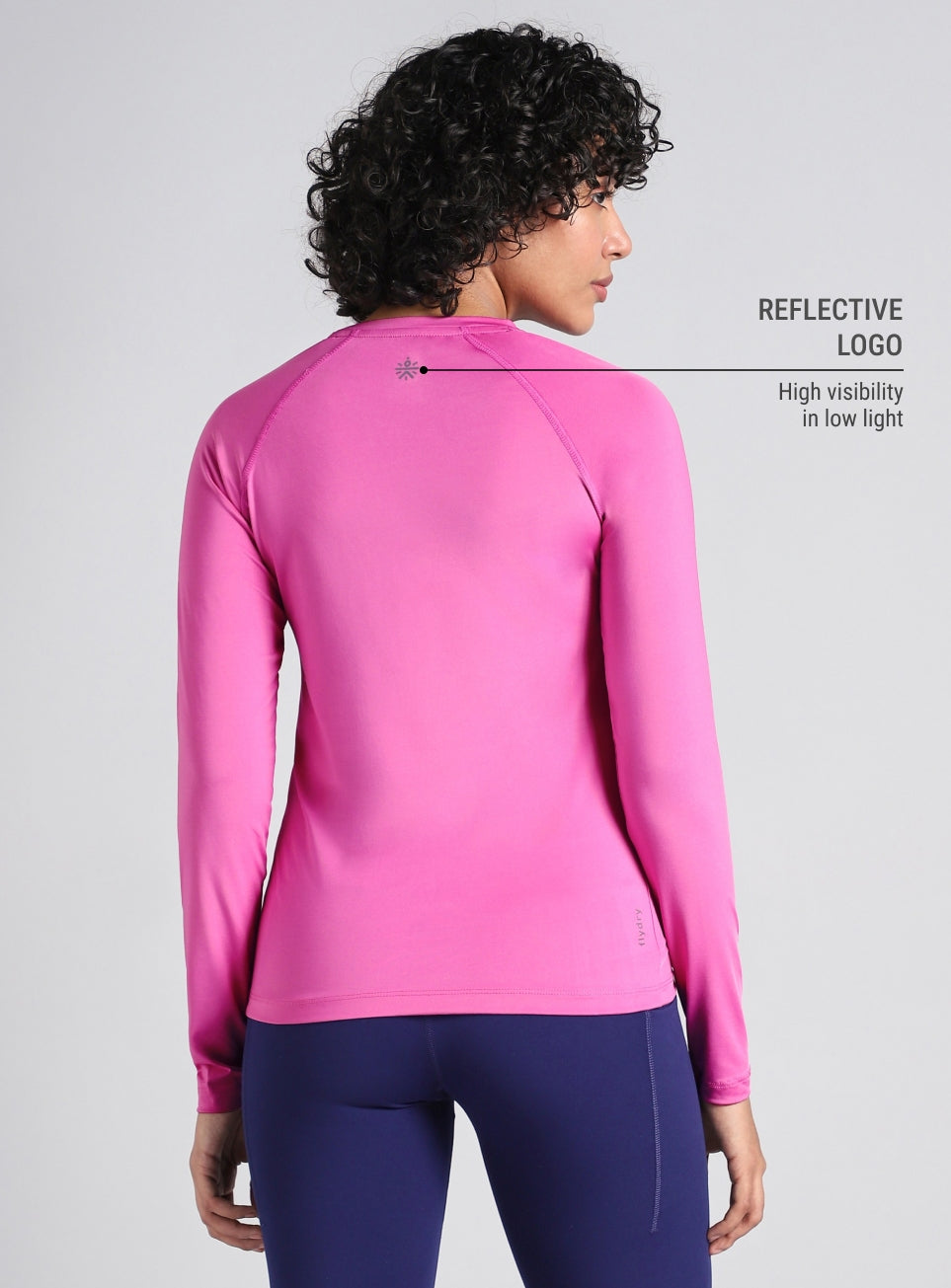 Women's Base Layer Pink Compression Running Top
