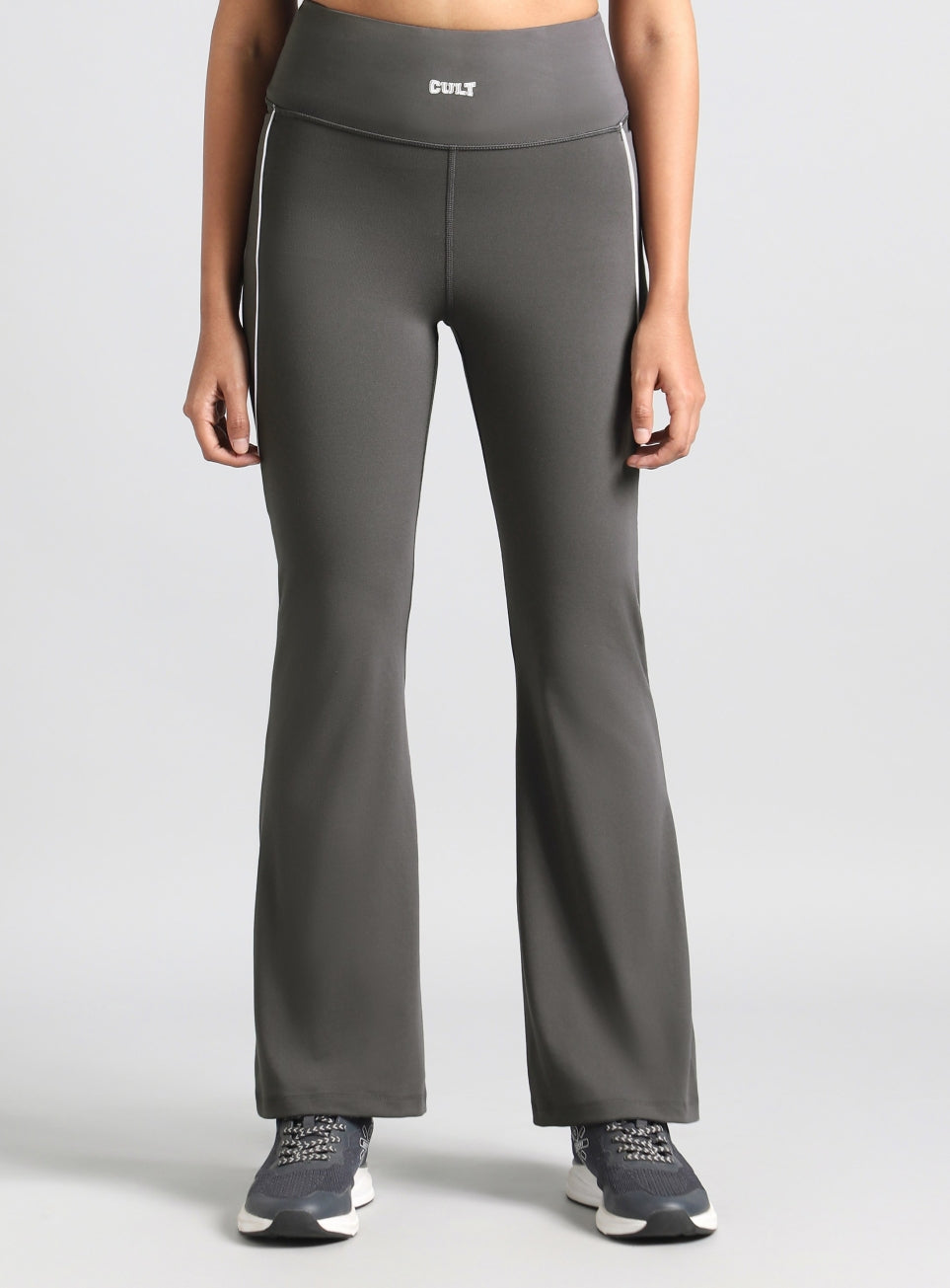 Women's Grey Combat Training COMFlex Training Flarepants