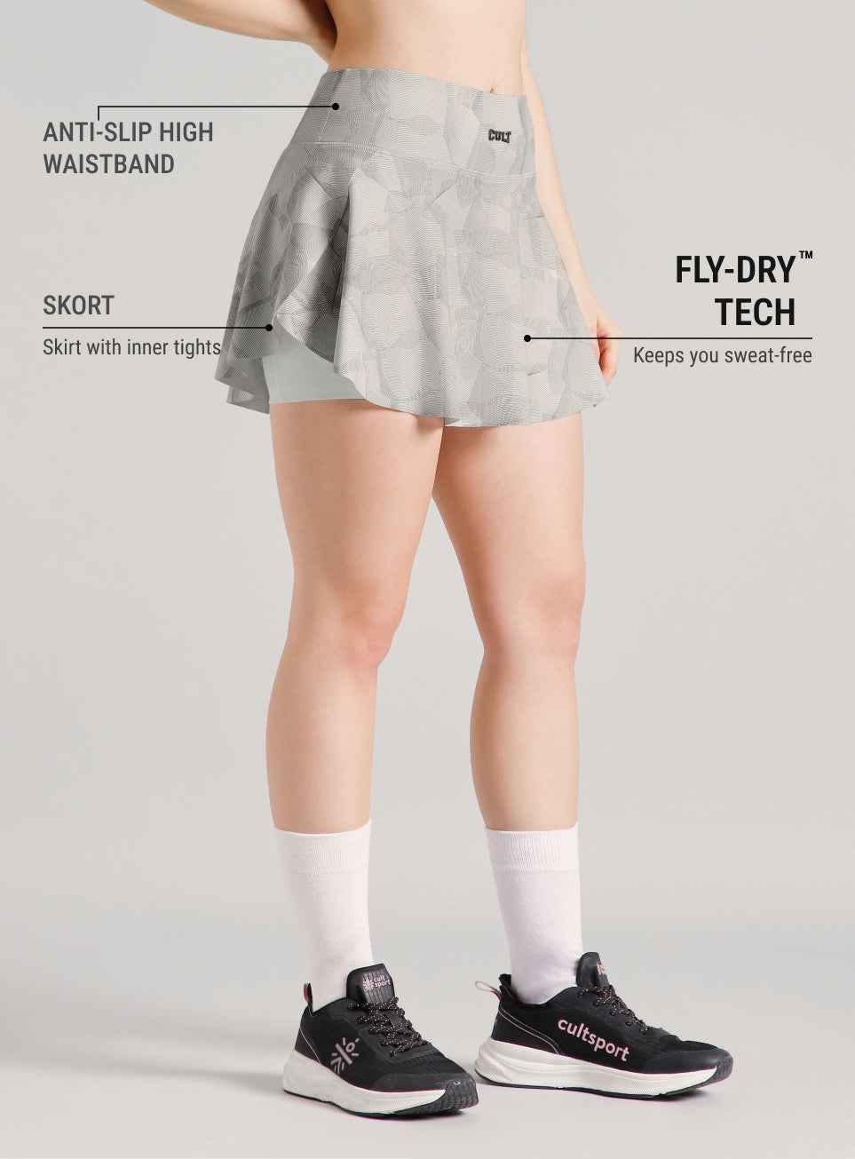 Women's White Urban Camo Combat COMFlex Skorts