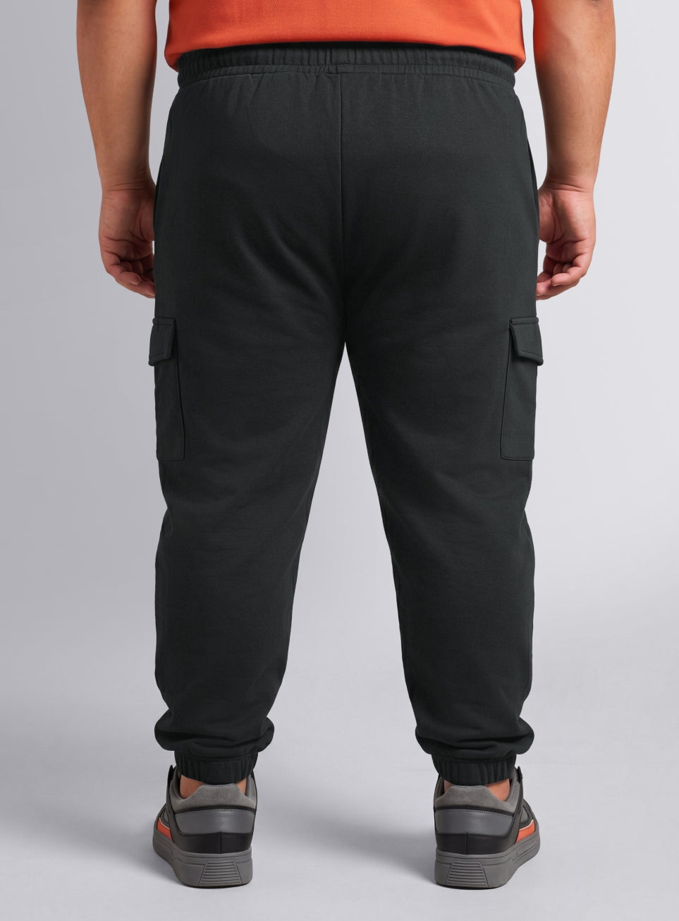 Men's Black Move All Day Plus Size Cargo Joggers