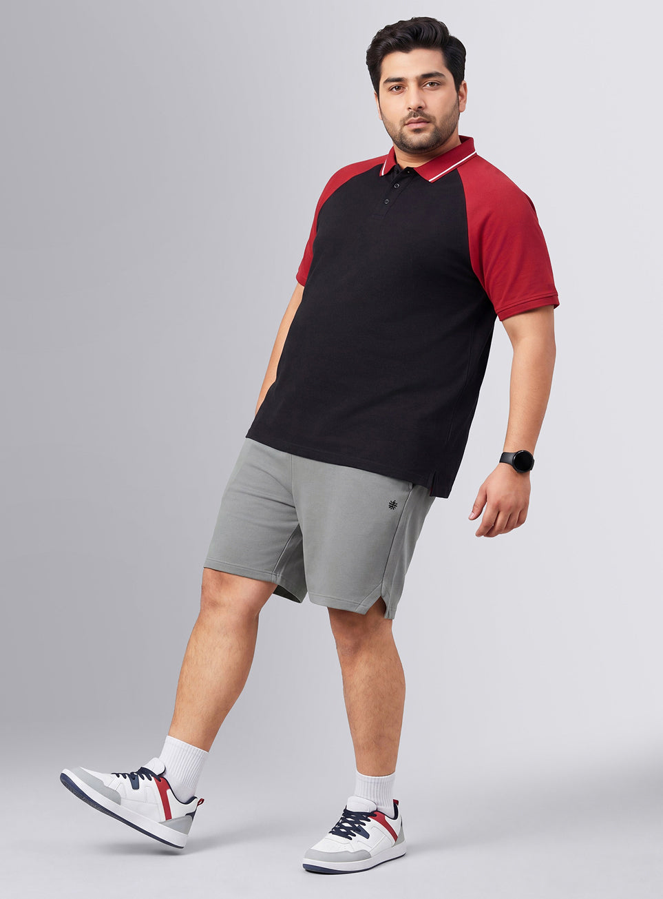 Men's Grey Move All Day Plus Size Shorts