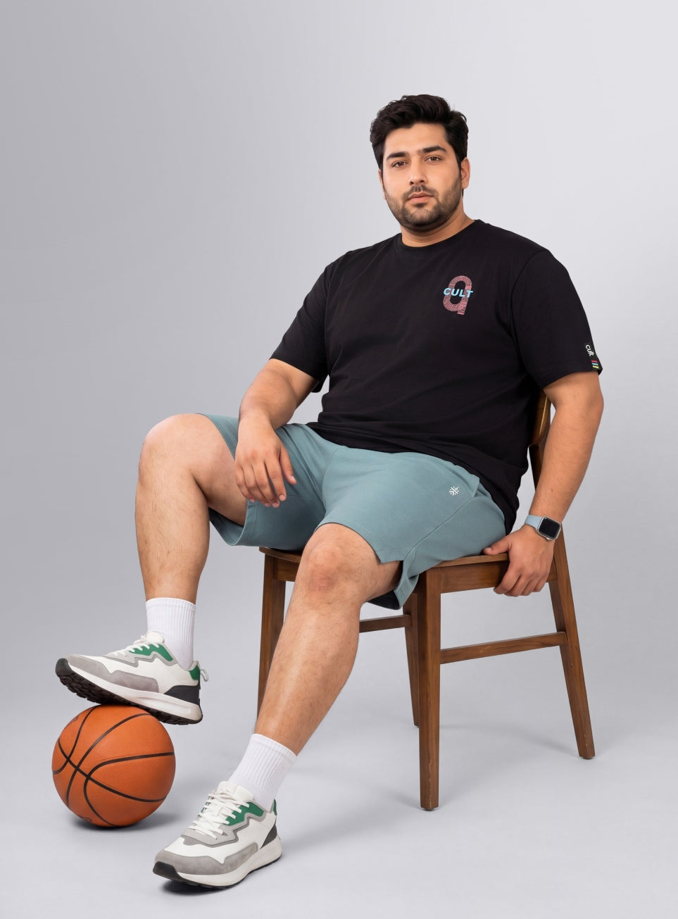 Men's Blue Move All Day Plus Size Shorts