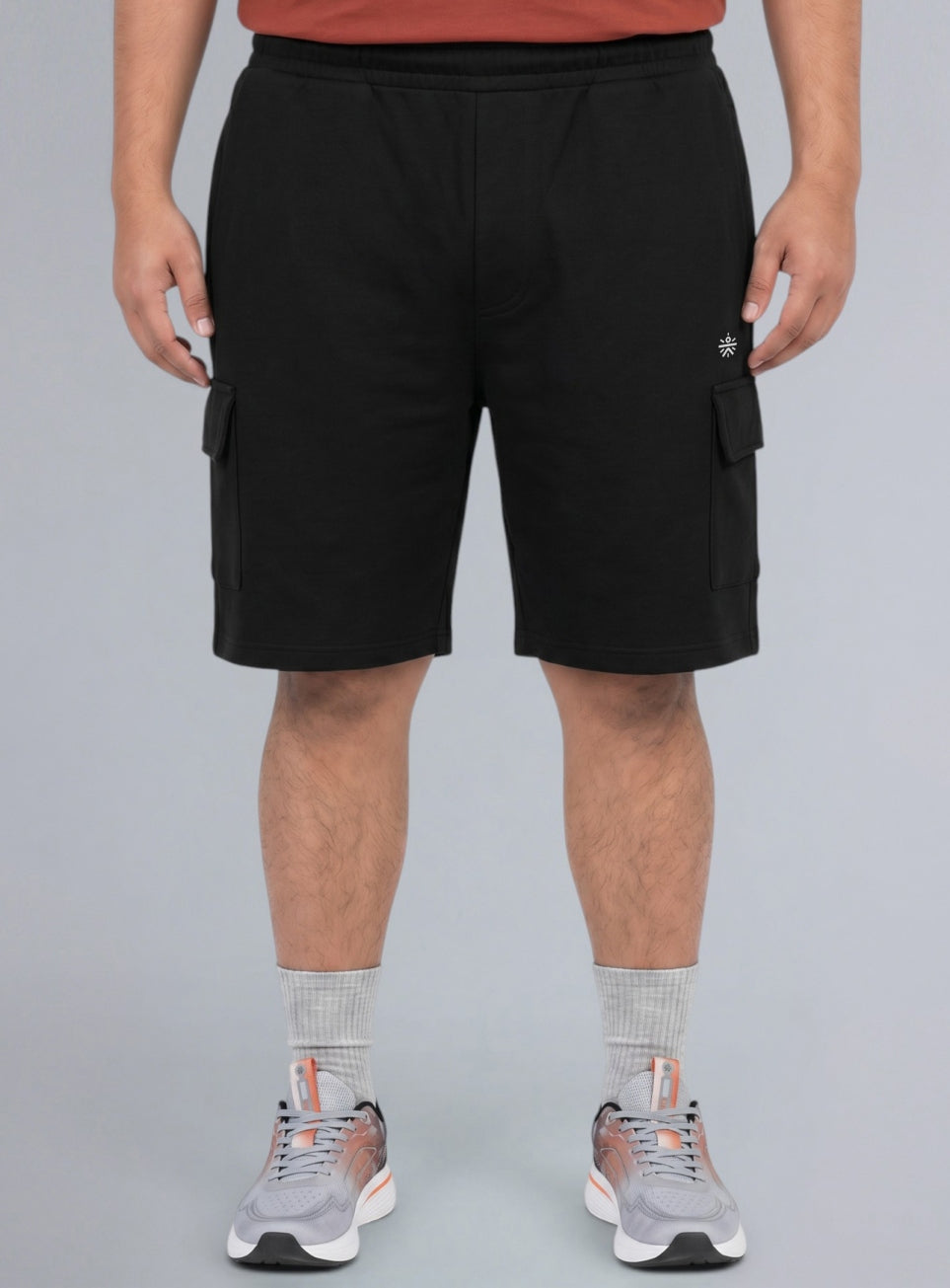 Men's Black Move all Day Plus Size Cargo Shorts