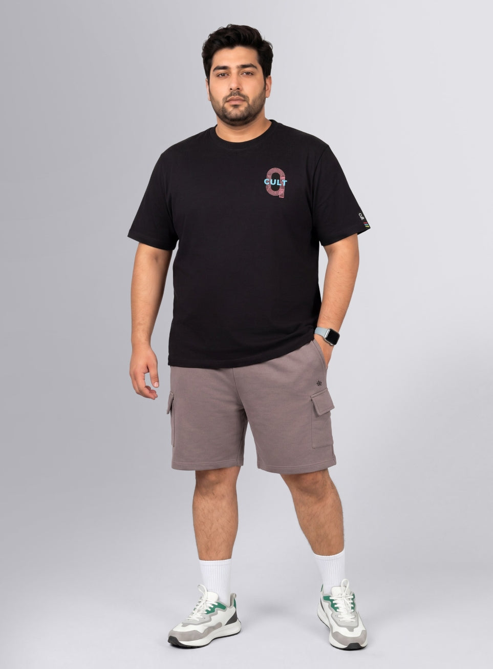 Men's Brown Move All Day Plus Size Cargo Shorts