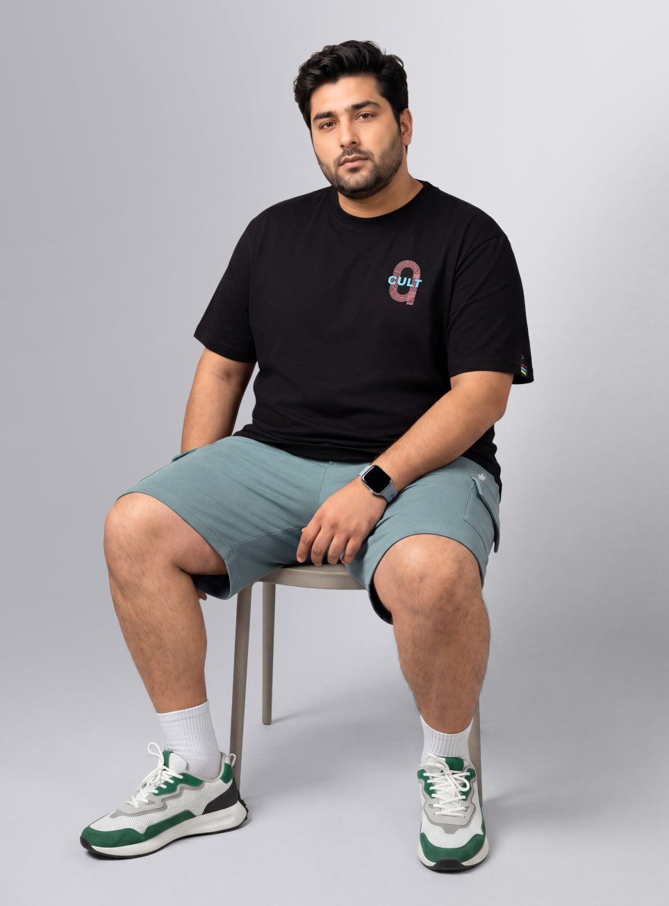 Men's Blue Move All Day Plus Size Cargo Shorts