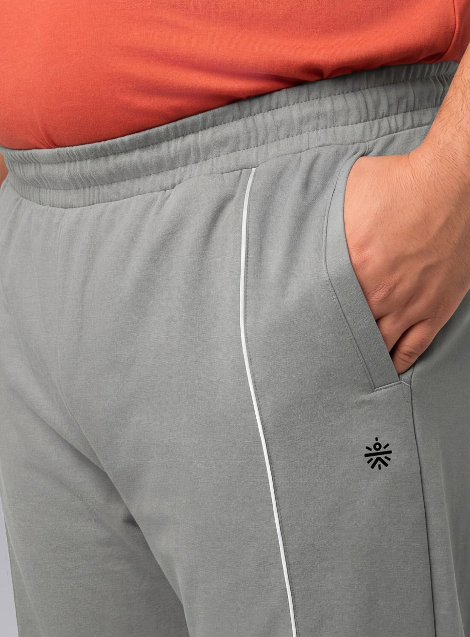 Men's Grey Beyond Play Plus Size Trackpants