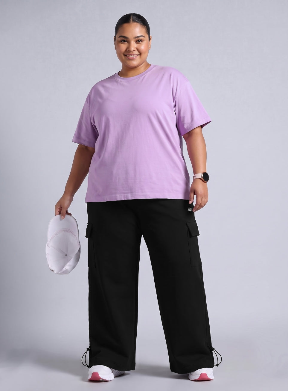Women's Black Plus Size Utility Joggers