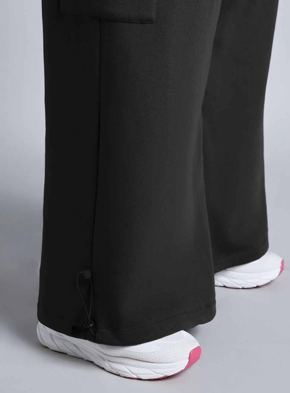 Women's Black Plus Size Utility Joggers