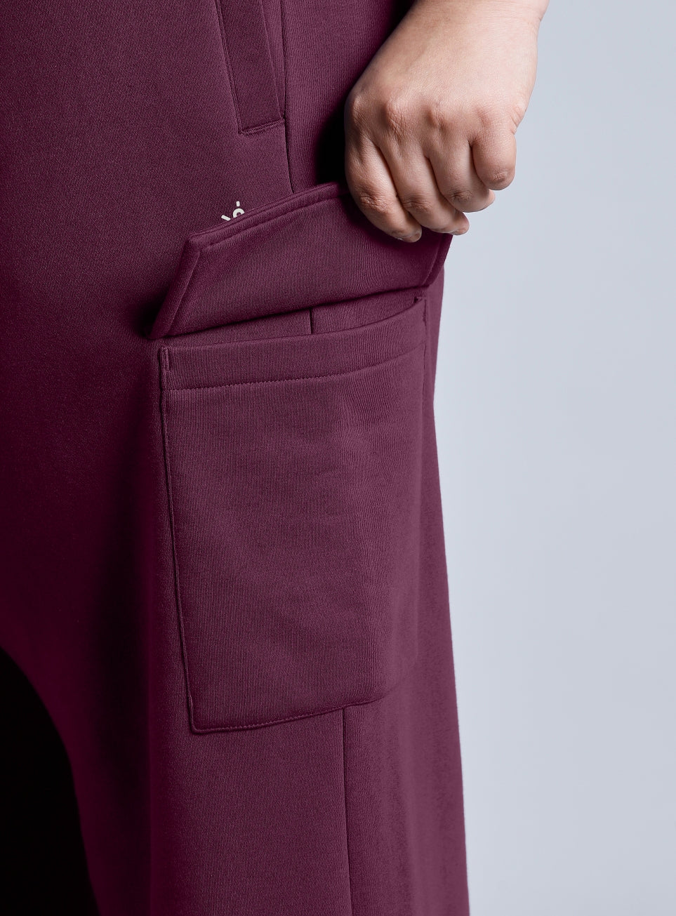 Women's Pink Plus Size Utility Joggers