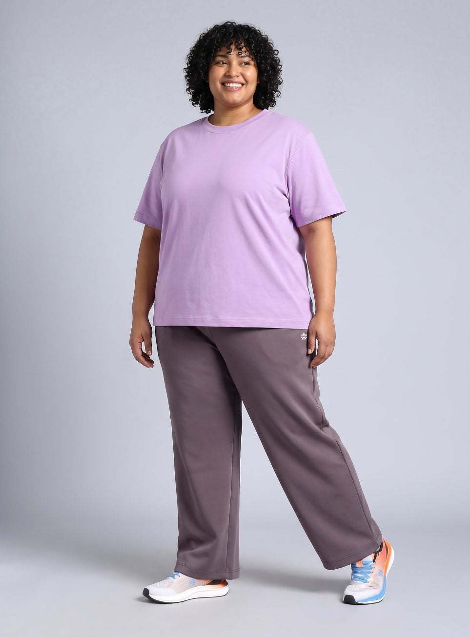 Women's Pink Plus Size Athleisure Trackpants