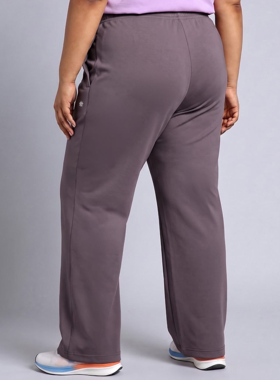 Women's Pink Plus Size Athleisure Trackpants