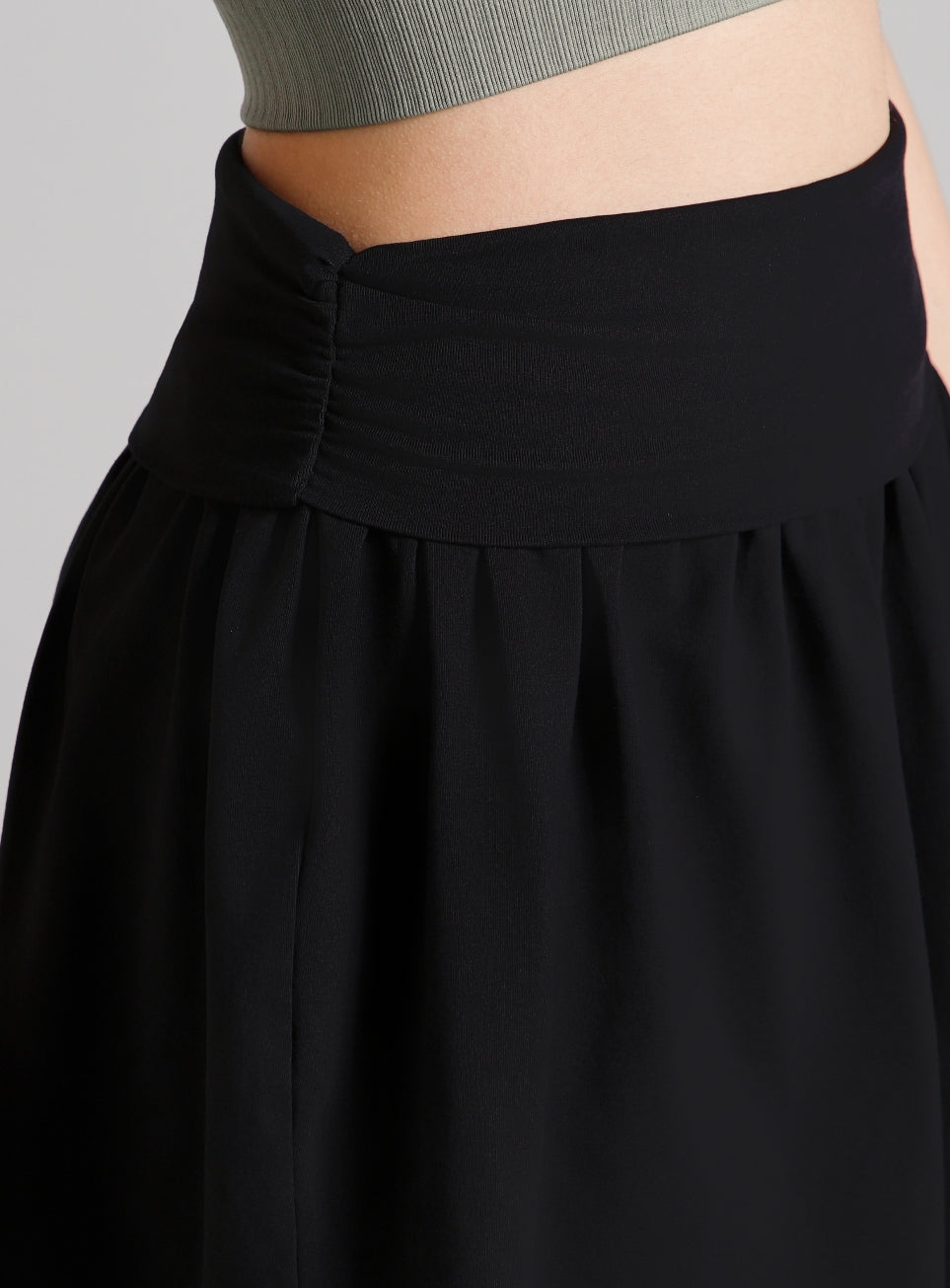 Women's Black Flow Form Yoga Shorts