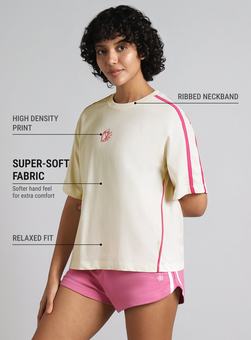 Women's Off White Cult Logomania Print Relaxed Fit T-shirt