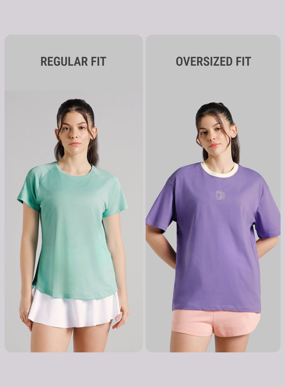 Women's Purple Cult Logomania Print Oversized Fit T-shirt