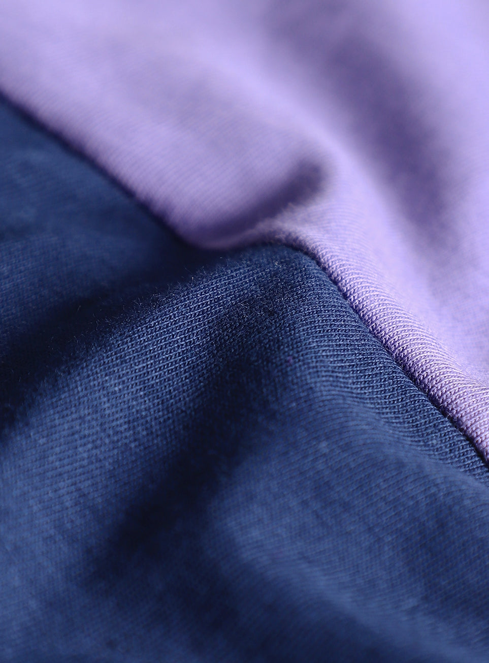 Women's Purple Colourblocked Boxy Fit T-shirt
