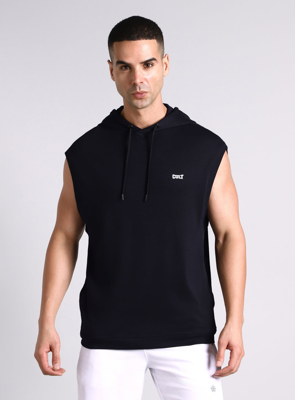 Men's Black Fight Combat Hoodie Tank