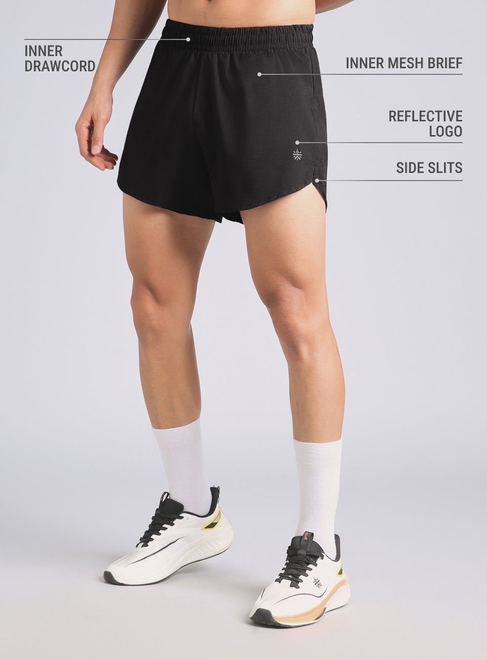 Men's Black Long Distance CULT ZERO Running Shorts