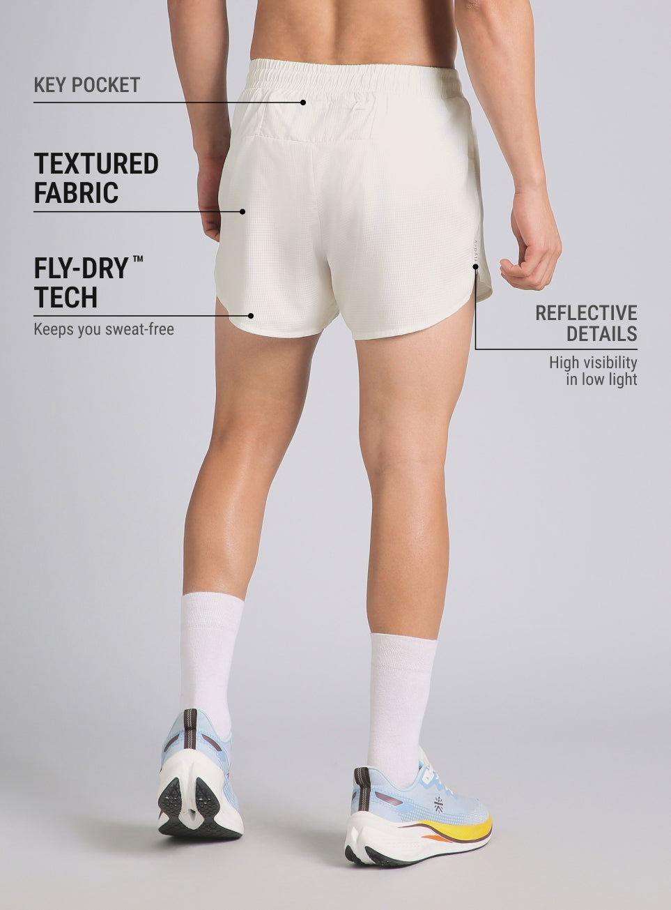 Men's Off White Long Distance CULT ZERO Running Shorts