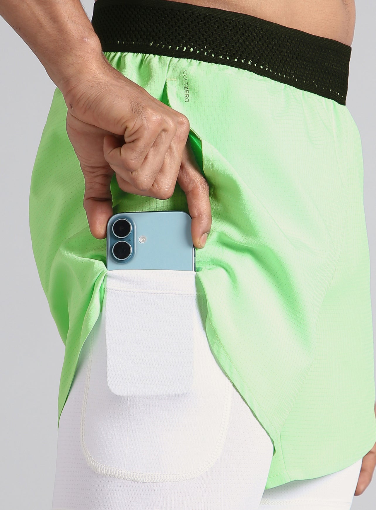 Men's Lime Run the Mile CULT ZERO Shorts