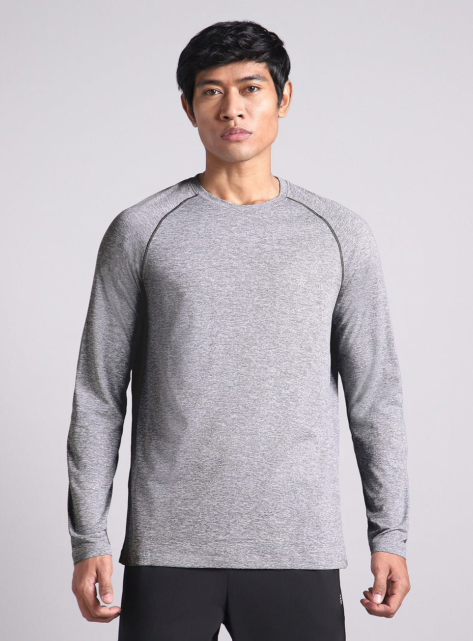 Men's Grey Active Day COMFORtech Full Sleeve T-shirt