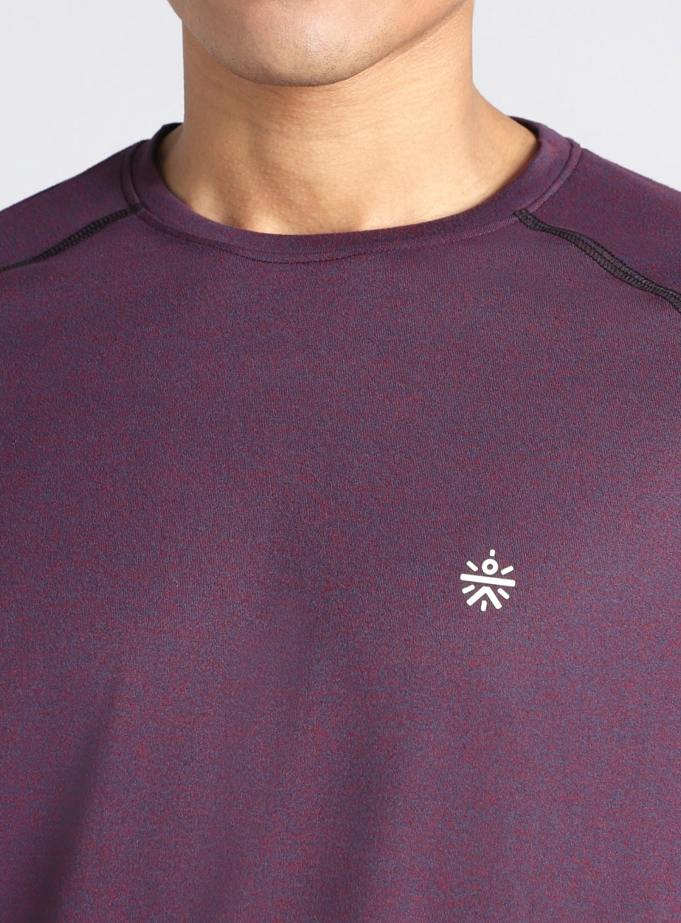 Men's Purple Active Day COMFORtech Full Sleeve T-shirt